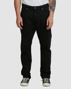 RVCA DAGGER TWILL PANTS 7 RVCA DAGGER TWILL PANTS -Rvca avynp00177 rvcaw blk frt2
