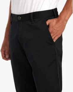 RVCA WEEKEND STRETCH CHINO PANTS -Rvca avynp00178 rvcaw blk dtl1