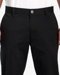 RVCA WEEKEND STRETCH CHINO PANTS -Rvca avynp00178 rvcaw blk dtl3