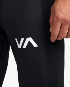 RVCA VA SPORT COMPRESSION TIGHTS -Rvca avynp00191 rvcaw blk dtl1