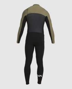 RVCA 3/2 BALANCE CHEST ZIP STEAMER 9 RVCA 3/2 BALANCE CHEST ZIP STEAMER -Rvca avyw100100 rvcaw olv bck1