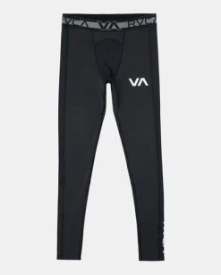 RVCA COMPRESSION SPORT PANTS 11 RVCA COMPRESSION SPORT PANTS -Rvca avywr00101 rvcaf blk frt1