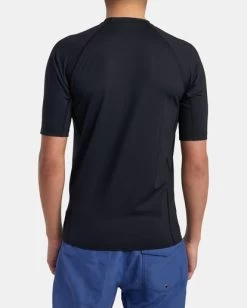 RVCA SHORT SLEEVE RASHGUARD -Rvca avywr00120 rvcaw blk bck3