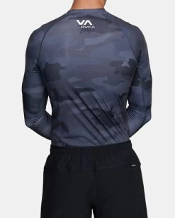 RVCA VA SPORT LONG SLEEVE RASHGUARD 5 RVCA VA SPORT LONG SLEEVE RASHGUARD -Rvca avywr00135 rvcaw bkc bck3