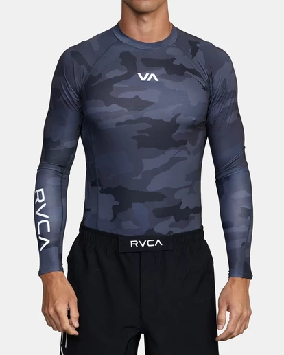 RVCA VA SPORT LONG SLEEVE RASHGUARD 1 RVCA VA SPORT LONG SLEEVE RASHGUARD