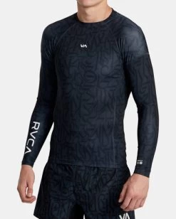 RVCA THUG ROSE VA SPORT LONG SLEEVE RASHGUARD