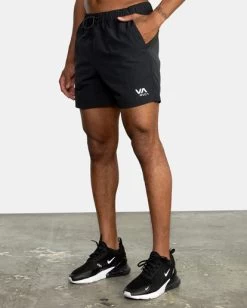 RVCA OUTSIDER PACKABLE ELASTIC WALKSHORTS 17"