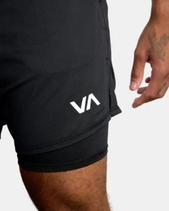 RVCA VA SPORT | SPORT VENT RUNNING SHORTS 15" 9 RVCA VA SPORT | SPORT VENT RUNNING SHORTS 15" -Rvca avyws00148 rvcaw blk dtl1