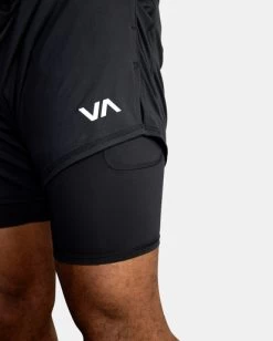 RVCA VA SPORT | SPORT VENT RUNNING SHORTS 15" 10 RVCA VA SPORT | SPORT VENT RUNNING SHORTS 15" -Rvca avyws00148 rvcaw blk dtl2