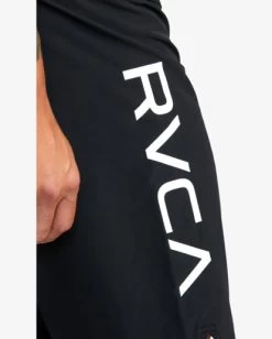 RVCA GRAPPLER ELASTIC WALKSHORTS 17" -Rvca avyws00173 rvcaw blk dtl3