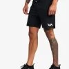 RVCA GRAPPLER ELASTIC WALKSHORTS 17"