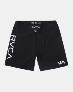 RVCA FIGHT SCRAPPER ELASTIC WALKSHORTS 17" 11 RVCA FIGHT SCRAPPER ELASTIC WALKSHORTS 17" -Rvca avyws00174 rvcaf blk frt1