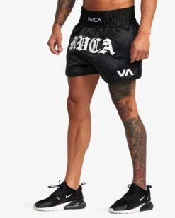 RVCA MUAY THAI MOD ELASTIC BOXING SHORTS 15"