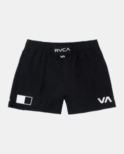 RVCA FIGHT SCRAPPER ELASTIC WALKSHORTS 15" 11 RVCA FIGHT SCRAPPER ELASTIC WALKSHORTS 15" -Rvca avyws00213 rvcaf blk frt1