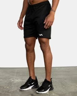 RVCA VA MESH II ELASTIC WALKSHORTS 19"