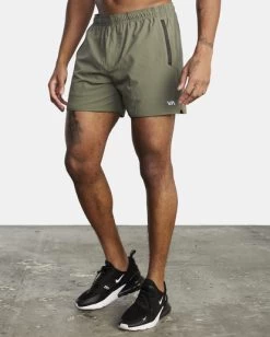 RVCA YOGGER ELASTIC RUNNING SHORTS 15"
