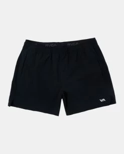 RVCA YOGGER JOGGER ELASTIC RUNNING SHORTS 15" 11 RVCA YOGGER JOGGER ELASTIC RUNNING SHORTS 15" -Rvca avyws00228 rvcaf blk frt1