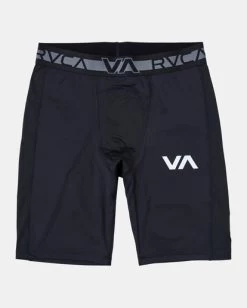 RVCA COMPRESSION TRAINING SHORTS -Rvca avyws00243 rvcaf blk frt1
