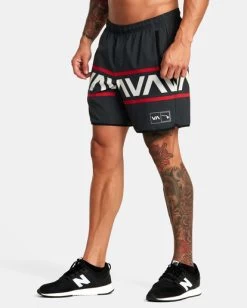 RVCA HAWAII BANDED YOGGER STRETCH 17" TECHNICAL SHORTS