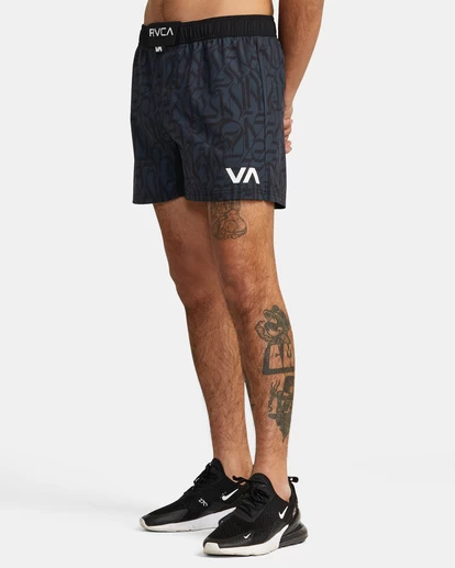 RVCA THUG ROSE FIGHT SCRAPPER 15" TECHNICAL SHORTS 1 RVCA THUG ROSE FIGHT SCRAPPER 15" TECHNICAL SHORTS