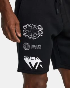 RVCA VA SPORT 19" SPORTS SWEAT SHORTS -Rvca avyws00295 rvcaw bkw dtl2