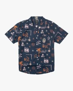 RVCA NEW NATES SHORT SLEEVE SHIRT -Rvca avywt00345 rvcaf mdy frt1