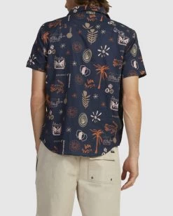 RVCA NEW NATES SHORT SLEEVE SHIRT -Rvca avywt00345 rvcaw mdy bck3