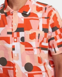 RVCA JESSE BROWN SHORT SLEEVE SHIRT -Rvca avywt00378 rvcaw mul dtl1