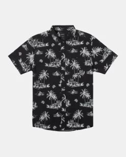 RVCA BENJAMIN JEANJEAN PROWLER SHORT SLEEVE SHIRT -Rvca avywt00380 rvcaf blk frt1