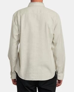 RVCA HI-GRADE LONG SLEEVE SHIRT -Rvca avywt00381 rvcaw nat bck3