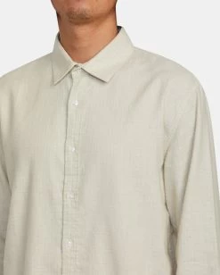 RVCA HI-GRADE LONG SLEEVE SHIRT -Rvca avywt00381 rvcaw nat dtl1