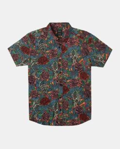 RVCA Martin Ander Short Sleeve Shirt -Rvca avywt00413 rvcaf mul frt1