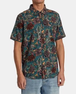 RVCA Martin Ander Short Sleeve Shirt -Rvca avywt00413 rvcaw mul frt9