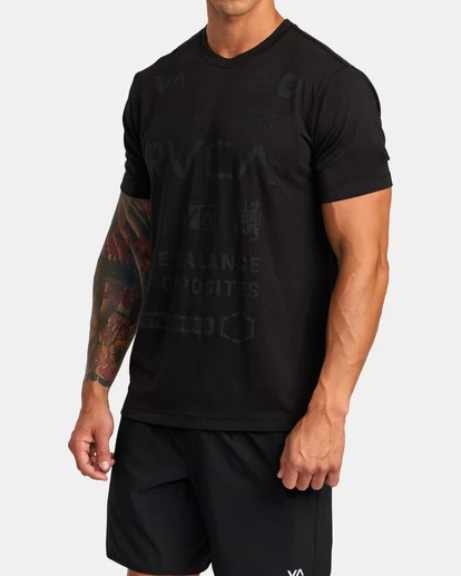 RVCA ALL BRAND WORKOUT T-SHIRT 2 RVCA ALL BRAND WORKOUT T-SHIRT - Image 2