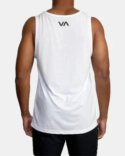 VA RVCA BLUR TANK TOP -Rvca avyzt01371 rvcaw wht bck3