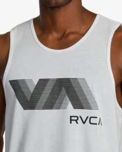 VA RVCA BLUR TANK TOP -Rvca avyzt01371 rvcaw wht dtl1