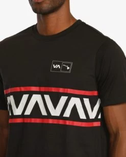 RVCA VA BANDED HAWAII T-SHIRT 10 RVCA VA BANDED HAWAII T-SHIRT -Rvca avyzt01536 rvcaw blk dtl1