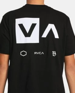 RVCA BARRON MAMIYA T-SHIRT 11 RVCA BARRON MAMIYA T-SHIRT -Rvca avyzt01740 rvcaw blk dtl2