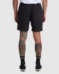 RVCA ESCAPE ELASTIC WALKSHORTS 17” -Rvca m2073ree rvcaw blk bck1