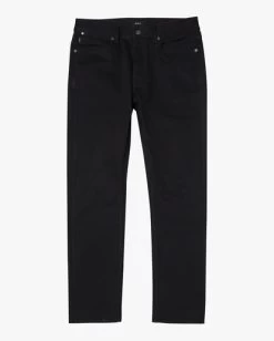 RVCA ROCKERS SKINNY DENIM JEANS -Rvca m3143rro rvcaf bbk frt1