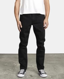 RVCA ROCKERS SKINNY DENIM JEANS -Rvca m3143rro rvcaw bbk frt2