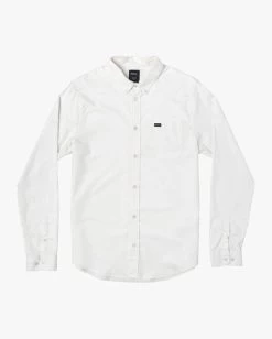 RVCA THAT'LL DO STRETCH LONG SLEEVE SHIRT 11 RVCA THAT'LL DO STRETCH LONG SLEEVE SHIRT -Rvca m551vrtd rvcaf wht frt1
