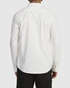 RVCA THAT'LL DO STRETCH LONG SLEEVE SHIRT 8 RVCA THAT'LL DO STRETCH LONG SLEEVE SHIRT -Rvca m551vrtd rvcaw wht bck3