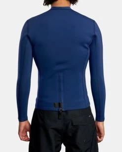 RVCA BACK ZIP NEOPRENE WETSUIT JACKET -Rvca mr03urbz rvcaw nvy bck1