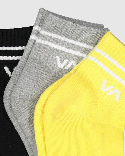 RVCA VA MINI CREW SOCK 3 PACK 2 RVCA VA MINI CREW SOCK 3 PACK - Image 2