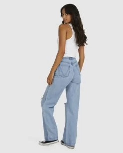 RVCA ELSA RIPPED DENIM -Rvca uvjdp00109 rvcaw blu bck1