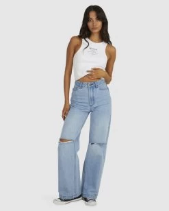 RVCA ELSA RIPPED DENIM