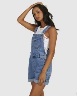 RVCA DENIM SLOUCHER OVERALL -Rvca uvjds00106 rvcaw den sd1