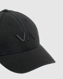 RVCA VA BASEBALL CAP -Rvca uvjha00152 rvcap blk dtl1