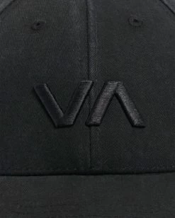 RVCA VA BASEBALL CAP -Rvca uvjha00152 rvcap blk dtl2